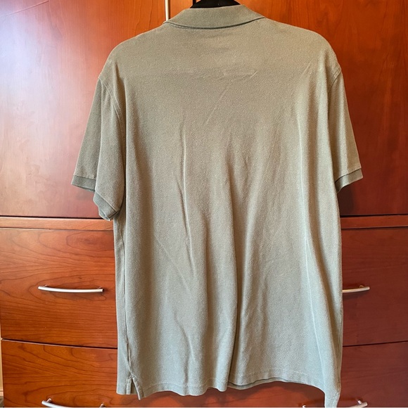 Men’s J. Crew Olive Green Short Sleeve Vintage Polo Large - Picture 4 of 7